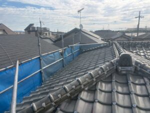 茨木市屋根葺き替え工事の施工前