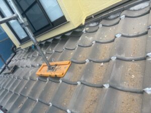 茨木市屋根葺き替え工事の施工前