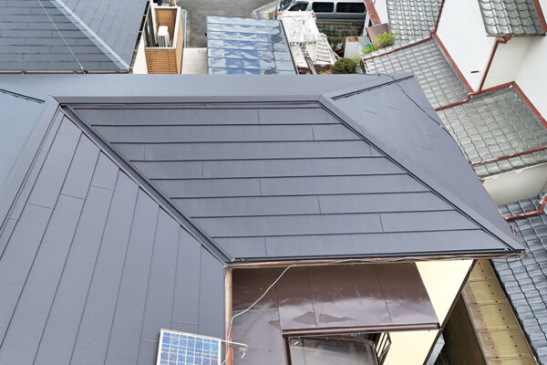 茨木市上野町 N様　屋根葺き替え　外壁塗装工事